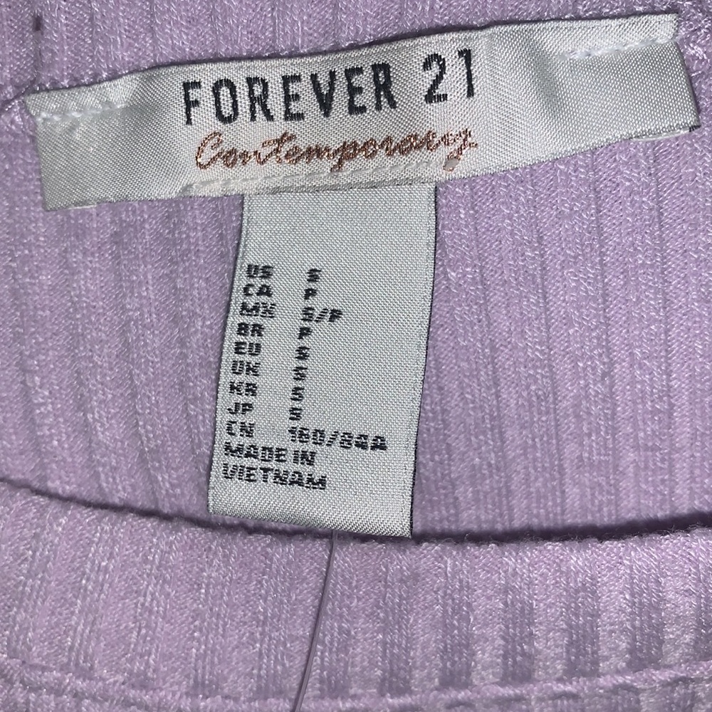 Contemporary Lavender Fitted Ribbed Dress - Picture 6 of 7